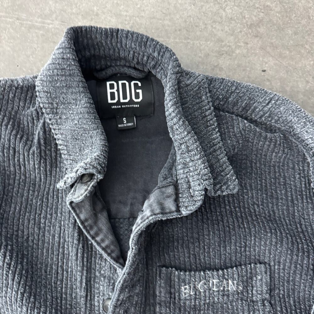 Vintage Y2K Faded Grey BDG Corduroy Button Up Jacket Longsleeve Small - Picture 3 of 5